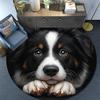 Adorable Puppy Round Area Rug,Carpet Rug for Living Room Bedroom Sofa Playroom Decor,Non-slip Floor Mat