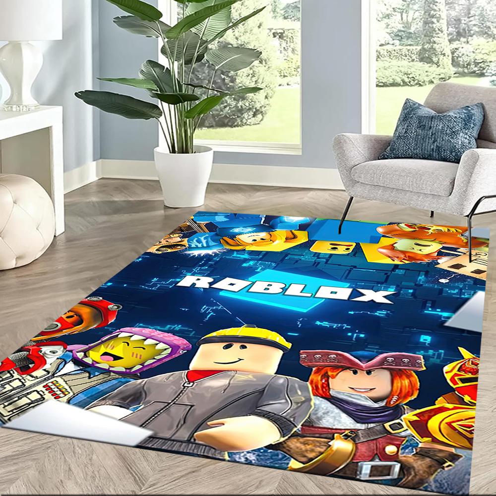 Roblox: Digital Adventure Square rugs are a great choice for living rooms, bedrooms, home décor, and as gifts.