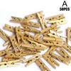 50Pcs Mini Wooden Clip Hanging Photo Paper Peg Clothespin Craft Clips DIY V6B4 C4N6