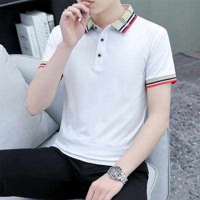 Men's Summer Polo Shirt Loose Lapel Short Sleeve T-shirt Casual Men's Short Sleeve