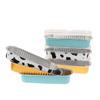 10Pcs Reusable Rectangle Aluminum Foil Tin Cup With Lids Pudding Cake Mold Air Fryer Small Baking Tray Baking Pastry Tools
