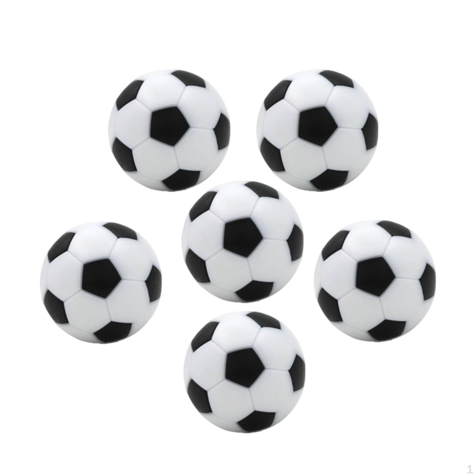 6 Mini Stolních Fotbalů, Oficiální Příslušenství, Náhradní Míčky pro A Stolní Fotbal. 28mm white