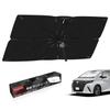 Protetor Solar para Carro para Toyota Alphard e Vellfire Série 40 Fibra de Vidro Para-brisa UV Flexível Armazenamento de Calor Bolsa Privacidade Noturna Fácil Interior Direto de