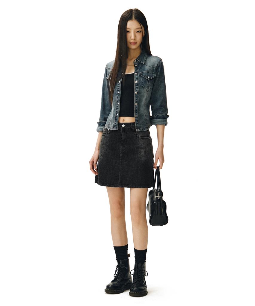 Deketeuumeon Signature Mini Skirt Dcsk001Blacka