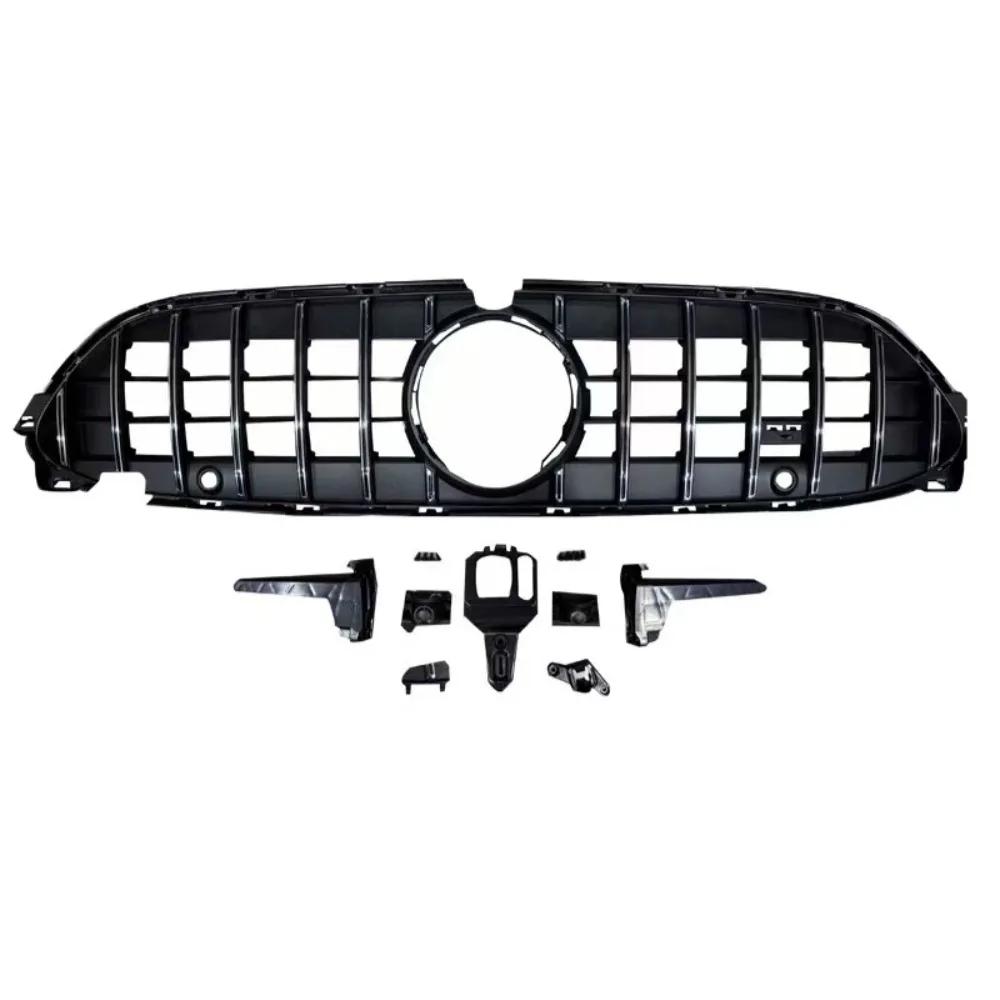 For Mercedes CLE 2025-2025 C236 W236 Front Grille Bumper Cover ABS Sport Mesh Grill Panel Replacement Tuning Accessories