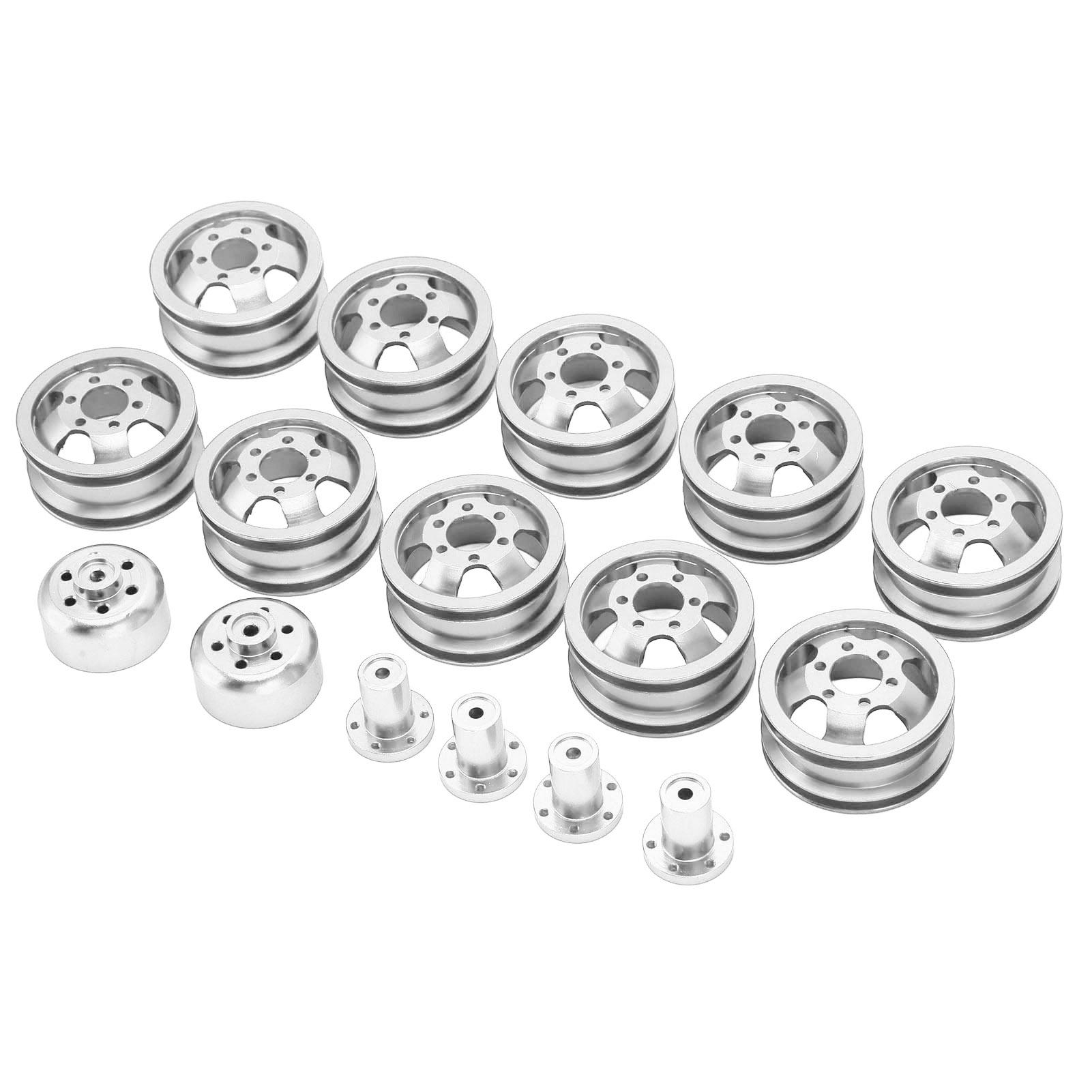 

Алюмінієвий сплав металевої маточини колеса для WPL B24 B36 116 6WD військових гусеничних транспортних засобів, ободів коліс, маточина червоного кольору срібний