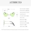 Transparent Sunglasses Women's Diamond Butterfly Sunglasses