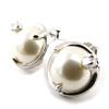 Les Trésors De Lily [B9444] - Silver Earrings 'Douceur' White Silver Mother-of-pearl (rhodium-plated) - 8 Mm