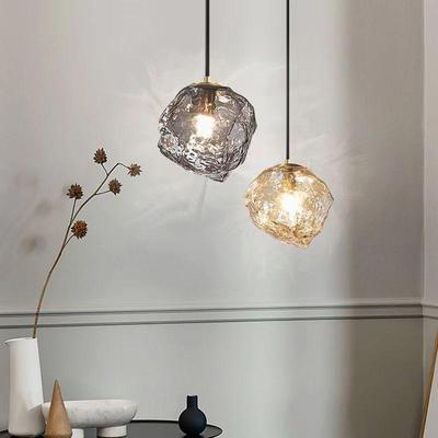 Minimalist Ice Cube Chandelier: Creative Pendant Light for Entryway, Bar, or Bedroom