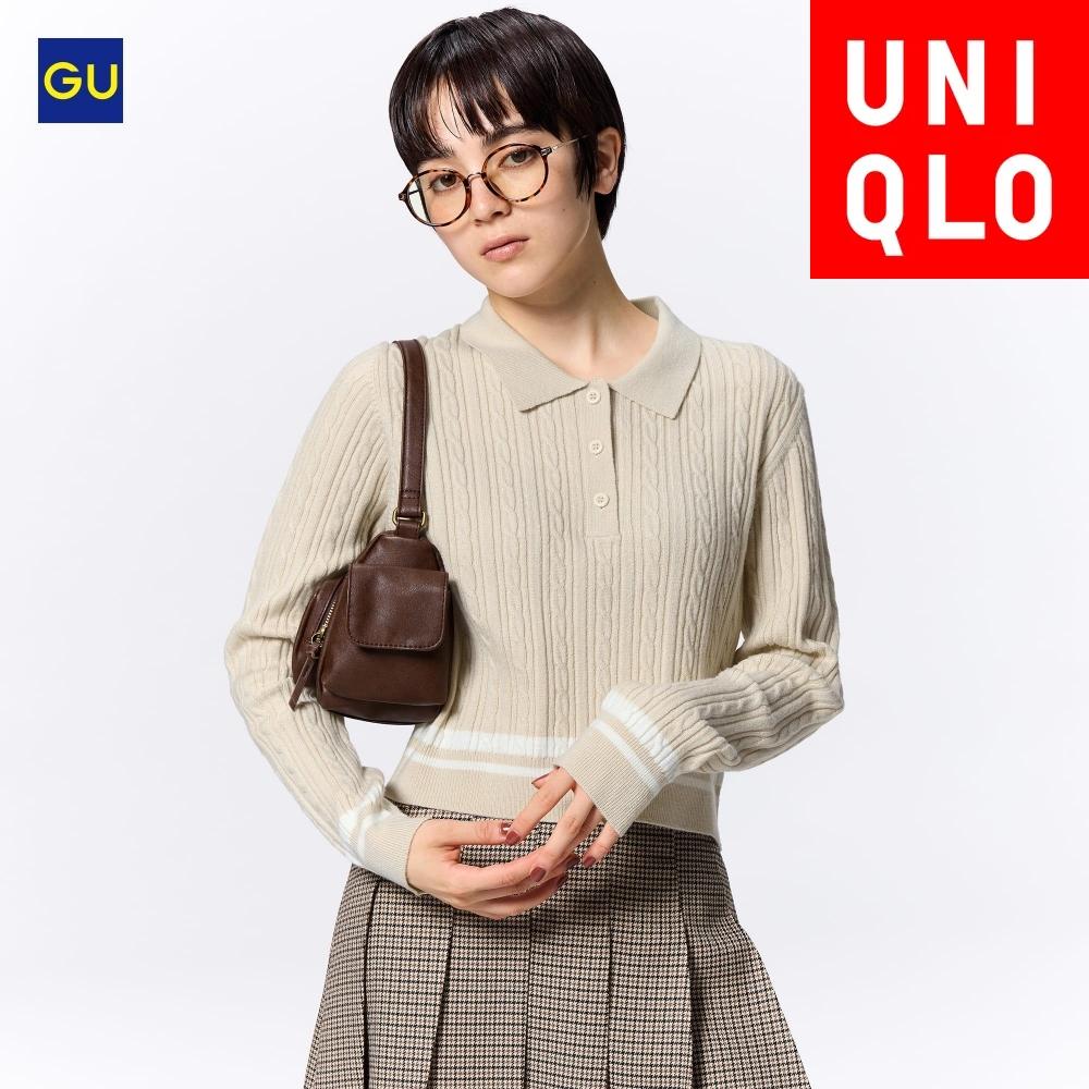 

Свитер-поло Uniqlo Gu Cable 31 BEIGE/WOMEN S