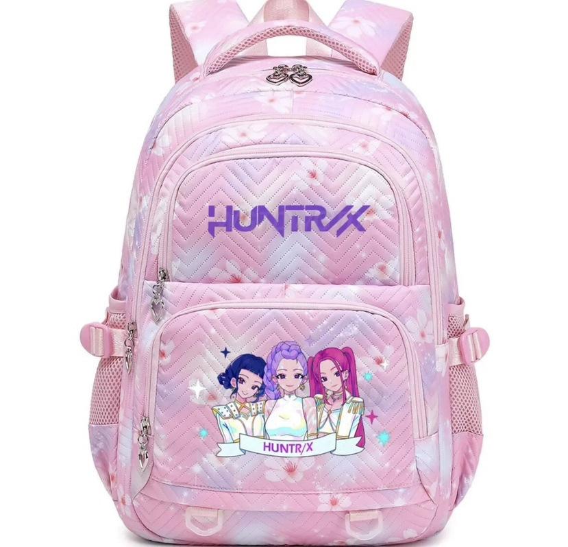 Kpop Demon Hunter Printed Backpack Female Student School Bag Large Capacity Lightweight Casual Backpack Trendy Fashion