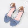 Dames Zomer 2026 Sandalen met Dikke Hak - Feeërieke Stijl met Enkele Band, Comfortabele Franse Middelhoge Hakken