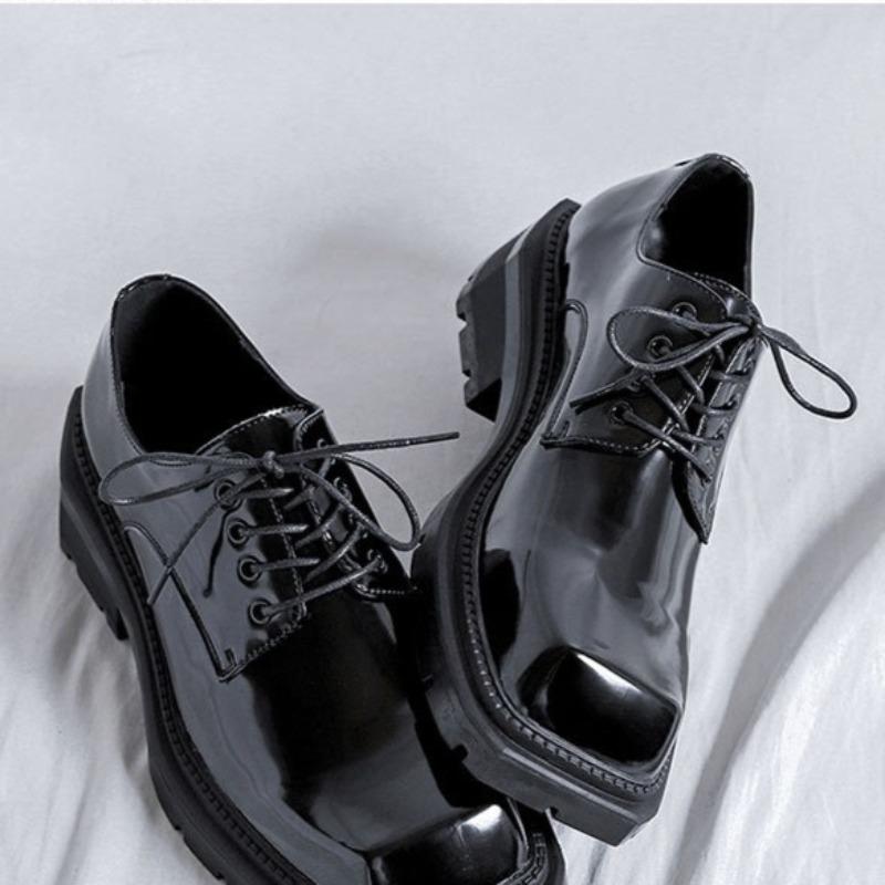 Fashion Mens Shoes Fad Casual Daily Leather Shoes Designer Loafers Mens British Style Low Heel Tooling Leather Shoes Zapatos Para Hombre