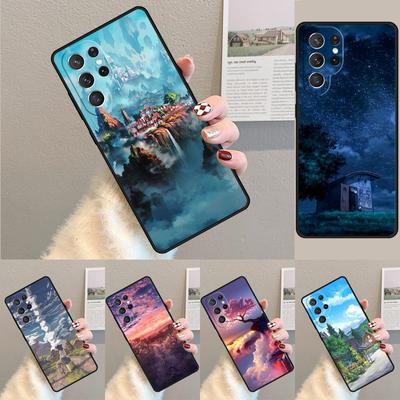 Anime Natural Landscape Phone Case for Samsung Galaxy Note 10 Pro S26 Ultra S23 S24 FE S25 S21 S22 PLUS Shockproof Cove