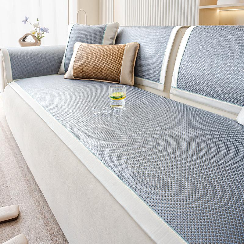 Summer Sofa Mat Cushion Sofa Cushion Summer Cool Cushion Non-Slip Seat Cushion Cover  New Seat Cushion Ice Silk Cover