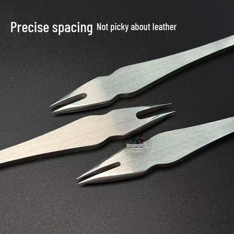 Stainless Steel Leather Spacing Gauge for Handcraft DIY – Precise Line Drawing Tool