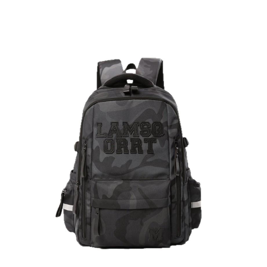 Schoolbag Student schoolbag Men's bag Large capacity Contrast color Camouflage Cool outdoor travel backpack Casual backpack