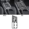 4Pcs Carbon Fiber Gear Shifter Panel Cover Trim For Dodge Challenger 2008-2014
