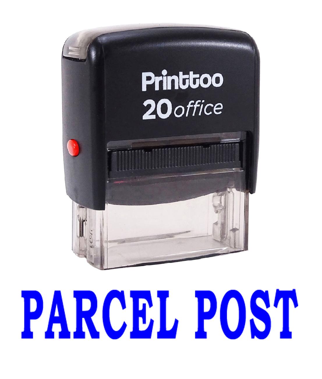 

Printtoo Office Stationary Custom Stamp PARCEL POST Self Inking Rubber 14 mm x 38 mm (Approx) синій
