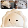 Cute Dumpling Pillow Plush, Soft Stuffed Doll with Smiley Face, Funny Decorative Throw Pillow Easter Gift for Kids and Adults