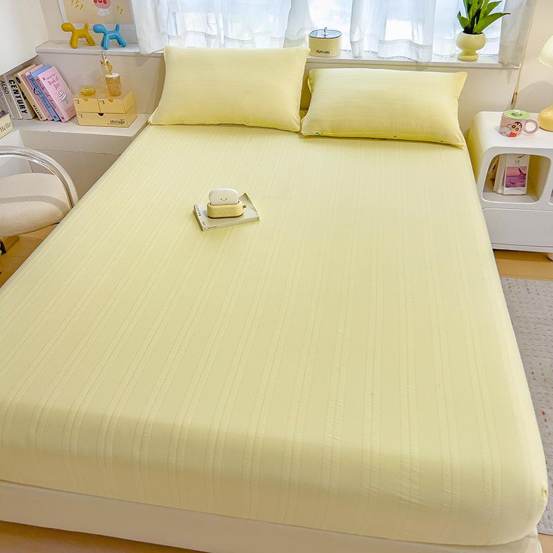 New Double-layer Gauze Bed Sheet Cover Single Piece Single Dormitory Mattress Protector All-inclusive Non-slip Non-shifting Sheet