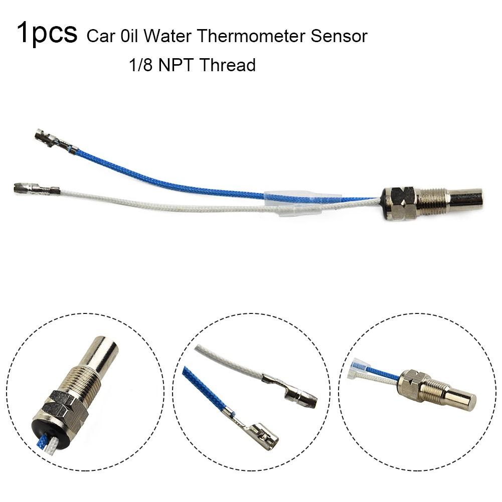 Oil Water Temperature Temp Gauge Sensor Sender with wires 1/8 NPT 1/8\