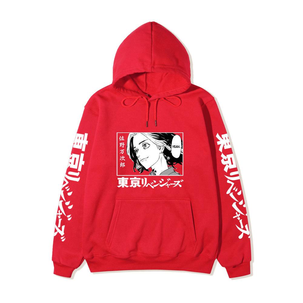 Tokyo Revengers Mikey Manjiro Sano Unisex Fleece Hoodie Autumn Winter Anime Print Long Sleeve Casual Pullover Sweatshirt