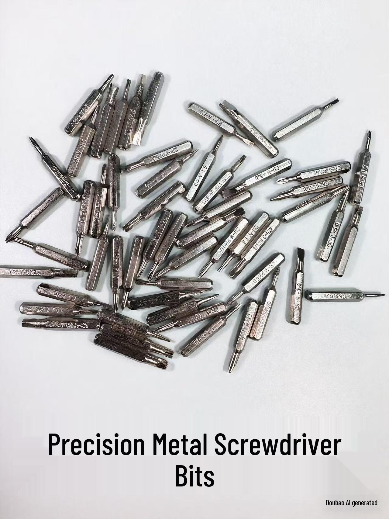 Precision Screwdriver Set: H4x28MM Phillips, Flathead, Five-Star, Torx, U-Type, Y-Type Manual Bit Flathead 1.0