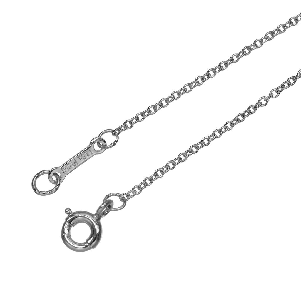 TIFFANY&Co. By the yard Bracelet Top width 0.2" Pt950Platinum/diamond 1.2g Women Used