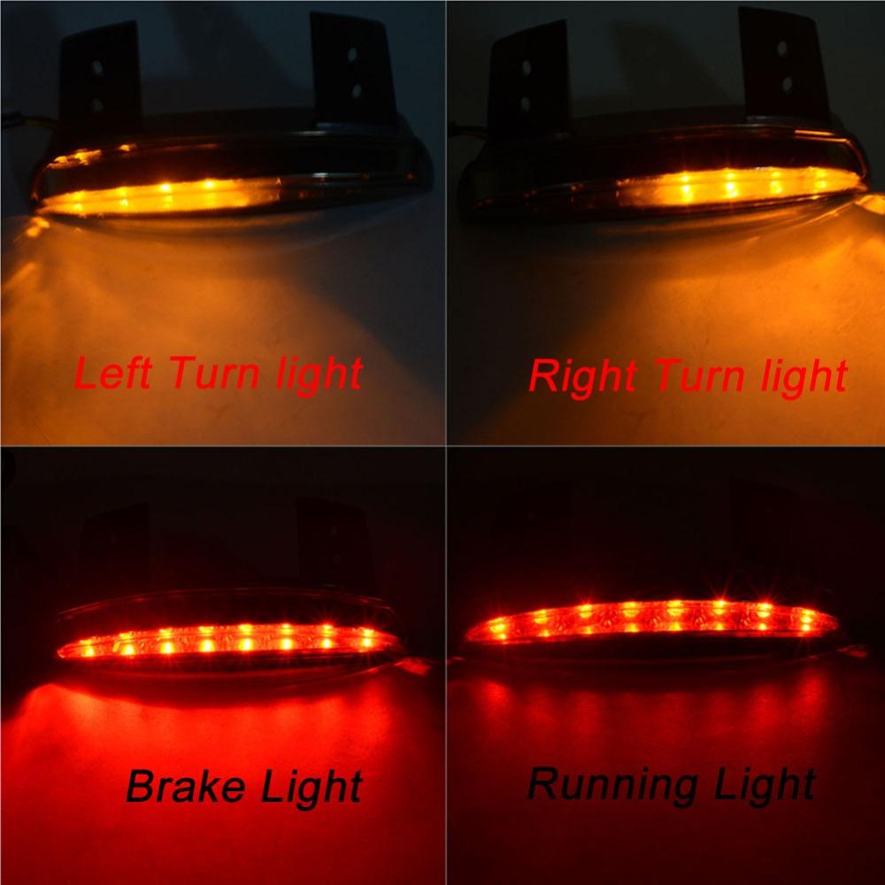 Motorcycle Tail Light Lamps Turn signal Left right Rear Fender Edge Brake Taillight For Harley Touring Sportster XL 883 1200