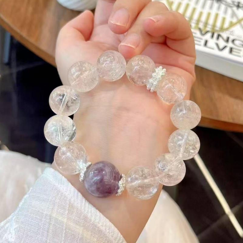 Xiaohongshu Natural Crystal Bracelet: Unique Design, Large Particle, Multi-Gemstone, Women's Niche Ins Style