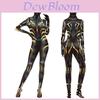 Black Pantherwakanda Forever Letitia Wright Women's Elastic Bodysuit Headwear Cospaly