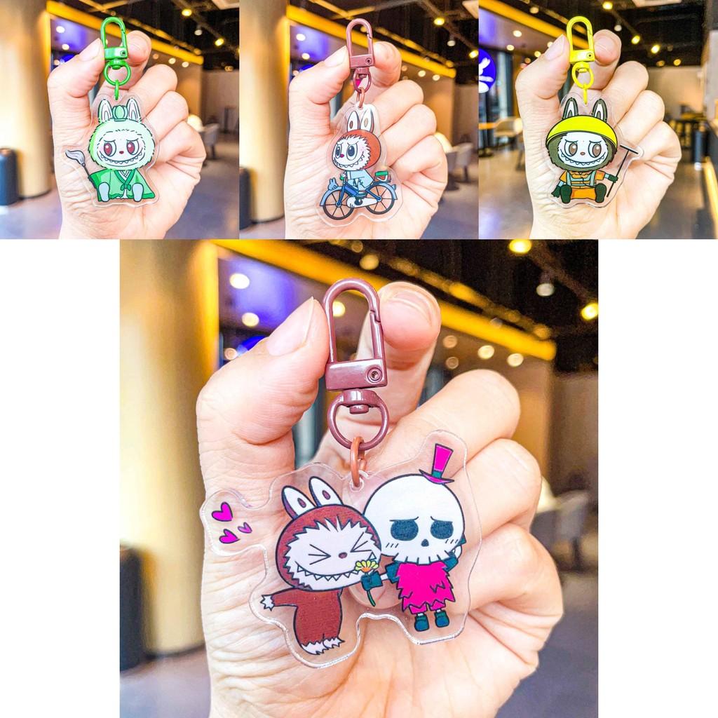 Adorable Labubu Acrylic Keychain Cute Cartoon Sheep Design Perfect Gift Accessory