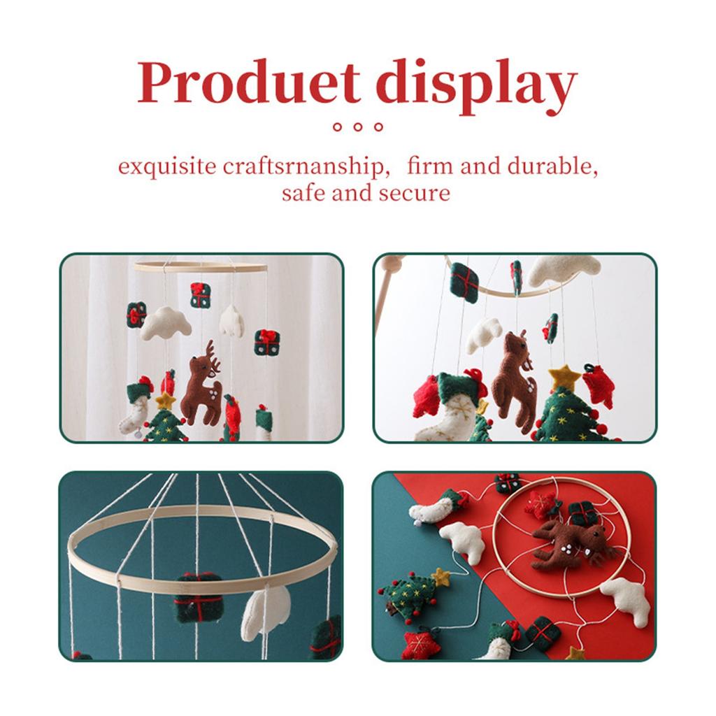 Christmas Bed Bell Wind Chime Pendant For Kids