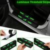AGVP8 Luminous Carbon Fiber Car Sticker Door Threshold Waterproof For Renault A Alpine 2 3 4 Twingo Clio Talisman Captur Kwid Scenic 2