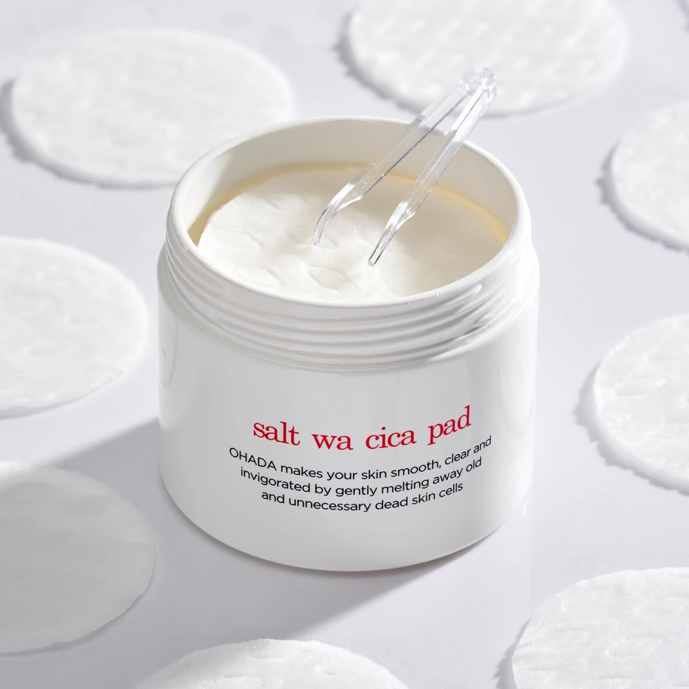 Ohada Moisture Calming Toner Pad Vegan Essence Salt and Cica Pads 25 sheets, 170ml, 1 piece