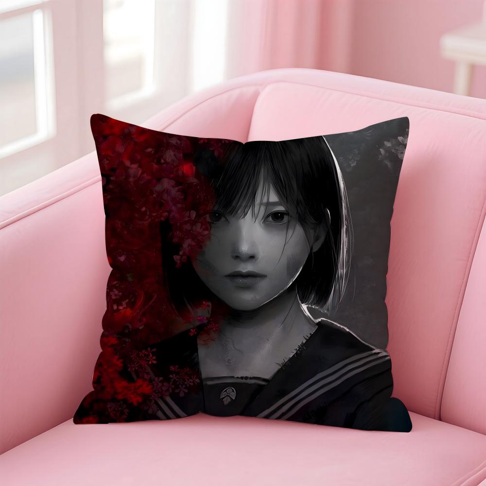 SSilent Hills Game Horror Cushion Cover Comfortable Reversible Pillow Cover Ideal For Car Sofa Bedroom & Beyond