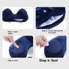 U-Shaped Inflatable Travel Pillow Soft Hand Pressing Press To Inflate Pillow with Storage Bag Save Space Neck Support Cushion