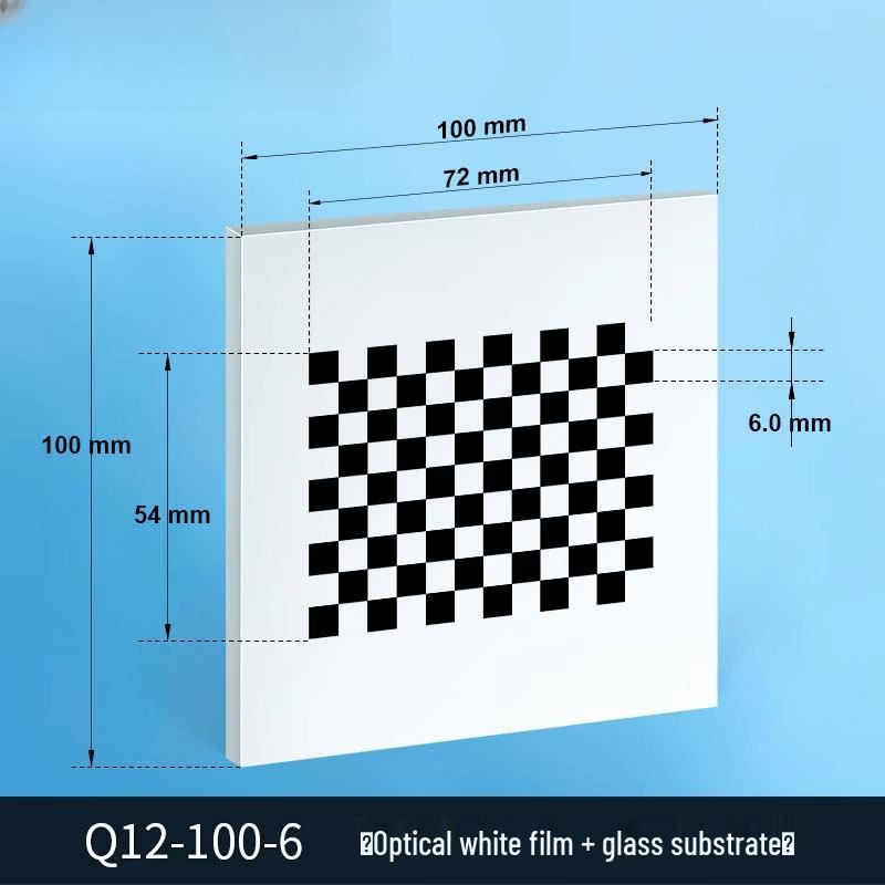 Aokewen Q12-100-6 High-Precision Glass Chessboard Calibration Board