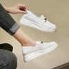Spring and Summer Nurse Shoes Women's New Soft-soled Cowhide Breathable Anti-wear Feet Thick Soles Not Tired Feet Comfortable Little White Shoes