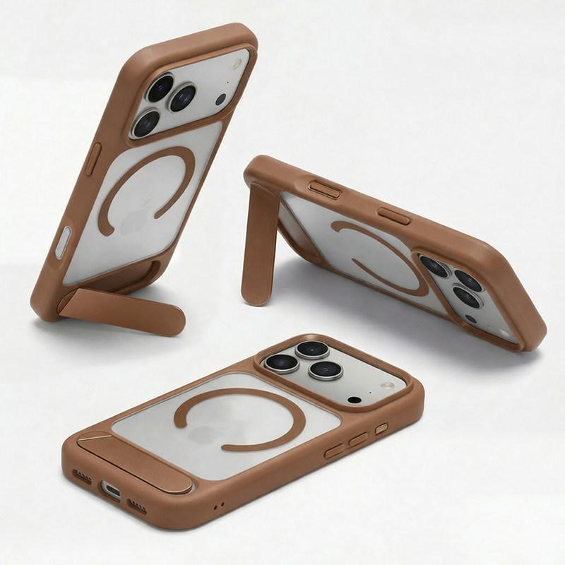 Hidden folding bracket iPhone11ProMax mobile phone case skin-sensitive magnetic suction Apple 11 matte anti-drop protective case