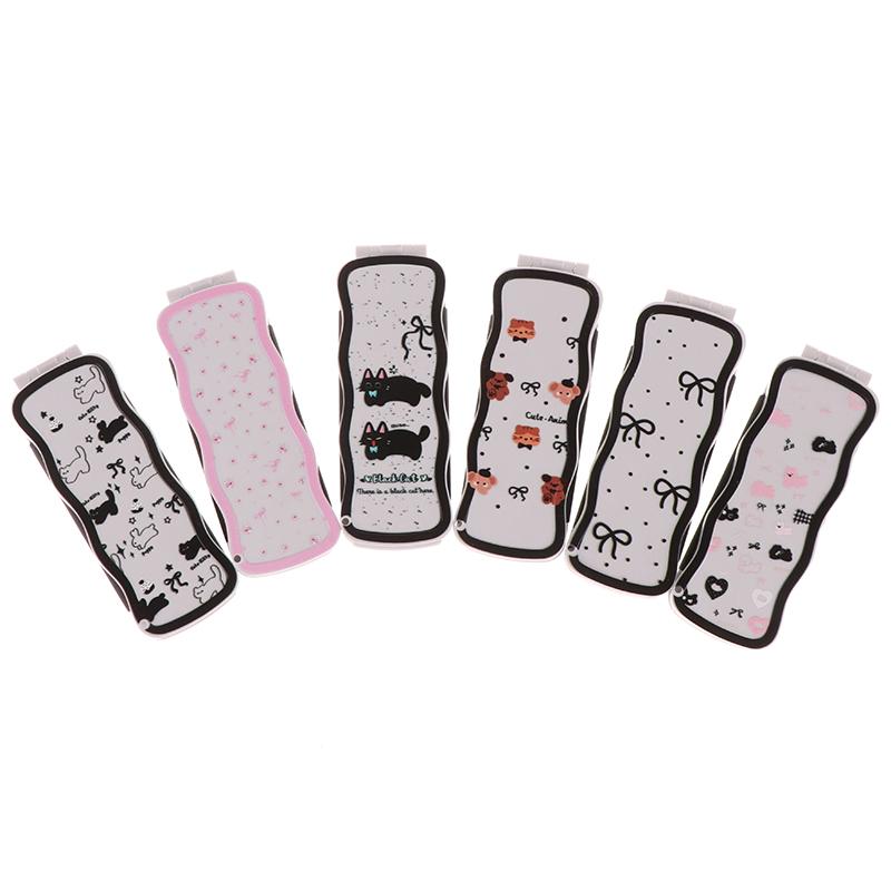 Mini Hair Brush Folding Massage Comb Head Massage Anti-Static Portable Travel Hair Brush Girl Hair Combs With Mirror