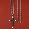High Quality Cross Titanium Steel Non Fading Necklace,Domineering Trendy Men's hip-hop Pendant Chain,New Handsome Men Women Gift