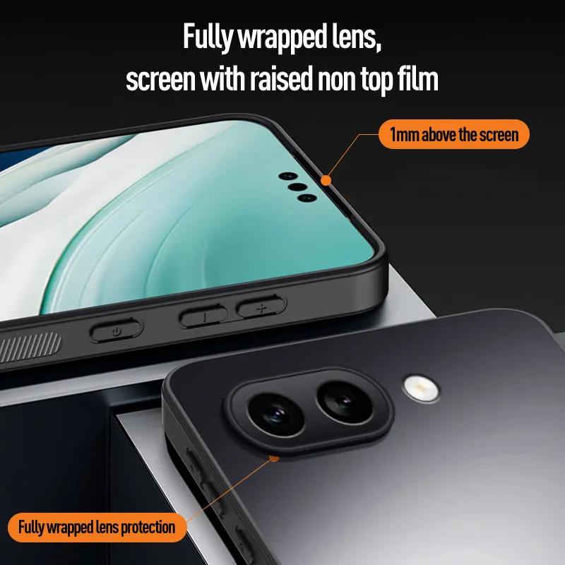 EUCAGR Stoßfest AG Mattes Weiches TPU+PC Rückseite Für Google Pixel 10 Pro XL 9A Pixel9Pro 8 7 6 Pro 6A Handyhülle Hülle