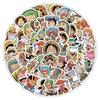 100Pcs Cool One Piece Anime Cartoon Stickers Decals For Kids Diy Laptop Scrapbook Fridge Cup Graffiti Funny Sticker Toy Gifts