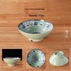 7-Inch Melamine Retro Blue & White Ramen Bowls (Set of 5)