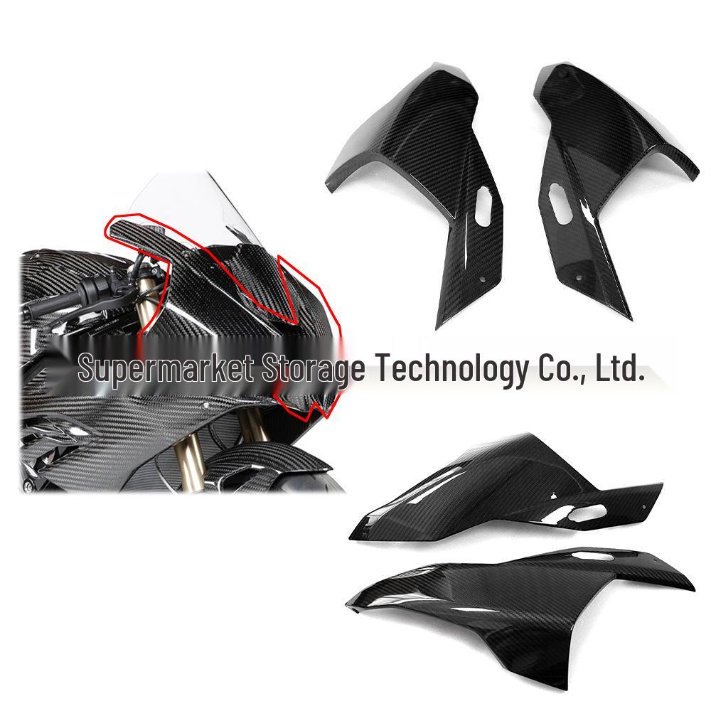 

Compatible Carbon Fiber Headlight Cover Protector for BMW S1000RR Motorcycle 54 x 24 x 8 cm