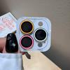 2-3Pcs Luxury Fluorescence Ceramic Camera Protect Cap For IPhone 17Pro Max Air 16 15 14 13 Plus Ring Lens Anti-scratch Glass Cap