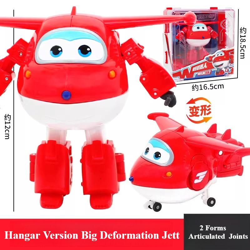 AULDEY Original Super Wings Large Size Transform Robot Full Set Jett Dizzy Golden Boy Hangar Version Boys Toy Gift