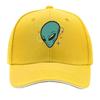 Retro Cosmic Visitor Face Emblem Sandwich Baseball Cap Sun Cap Outdoor Workouts Hat
